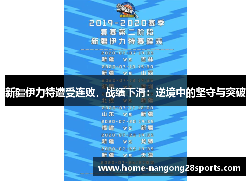 新疆伊力特遭受连败，战绩下滑：逆境中的坚守与突破